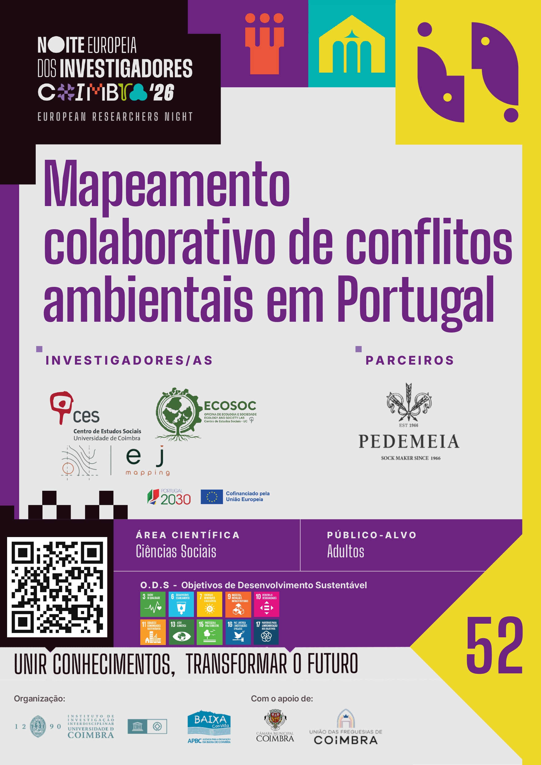 Noite Europeia dos Investigadores 2026 em Coimbra